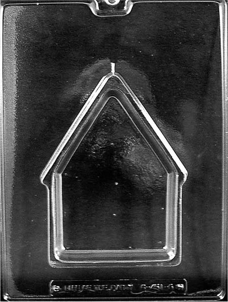 Gingerbread House Chocolate Mould - Side B by Home Chocolate Factory - professional pastry and chocolate equipment
