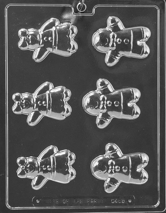 Gingerbread Boy & Girl Chocolate Mould by Home Chocolate Factory - professional pastry and chocolate equipment