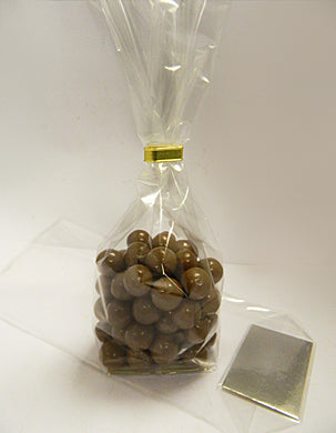 Clear Chocolate Bag With Silver Card Base by Home Chocolate Factory - professional pastry and chocolate equipment
