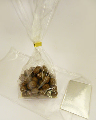 Large Bottom Chocolate Bag with Silver Card Base by Home Chocolate Factory - professional pastry and chocolate equipment