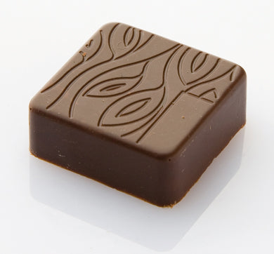 Chocolat Form Cocoa Leaf Pattern Square Praline Polycarbonate Chocolate Mould by Home Chocolate Factory - professional pastry and chocolate equipment