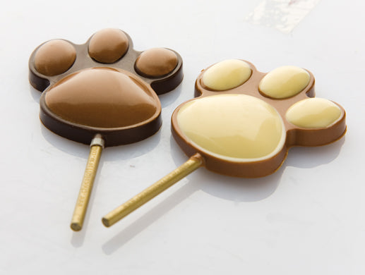 Chocolat Form Animal Footprint Lollipop Polycarbonate Chocolate Mould by Home Chocolate Factory - professional pastry and chocolate equipment