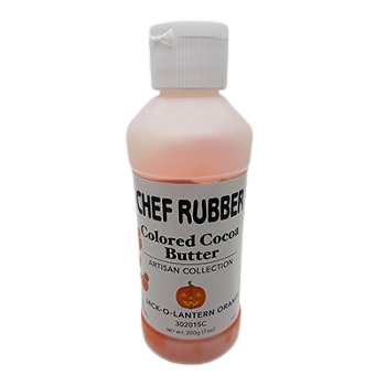 Chef Rubber Jack-O-Lantern Orange Cocoa Butter - 200g