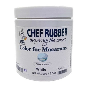 Chef Rubber Hydrosoluble Colouring Powder- White by Home Chocolate Factory - professional pastry and chocolate equipment