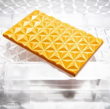 Chocolate World 63.5 g 3D Bar Polycarbonate Chocolate Mould by Home Chocolate Factory - professional pastry and chocolate equipment