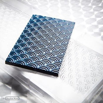 Chocolate World 65.5g Patterned Bar Polycarbonate Chocolate Mould by Home Chocolate Factory - professional pastry and chocolate equipment
