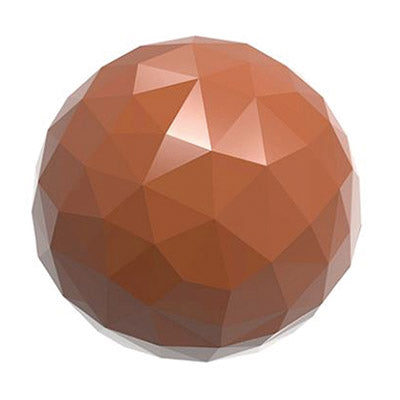 Chocolate World Facet Sphere Polycarbonate Mould by Home Chocolate Factory - professional pastry and chocolate equipment