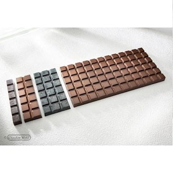 Chocolate World 52 g Break Apart Bar Polycarbonate Chocolate Mould by Home Chocolate Factory - professional pastry and chocolate equipment
