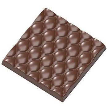 Chocolate World 63 g Square Bar Polycarbonate Chocolate Mould