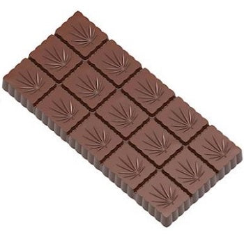 Chocolate World 62 g Hemp Bar Polycarbonate Chocolate Mould by Home Chocolate Factory - professional pastry and chocolate equipment