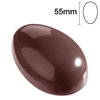 Chocolate World Smooth 55mm Easter Egg Polycarbonate Mould by Home Chocolate Factory - professional pastry and chocolate equipment