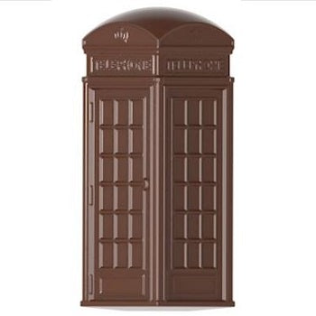 Chocolate World Mini British Phonebox Polycarbonate Chocolate Mould