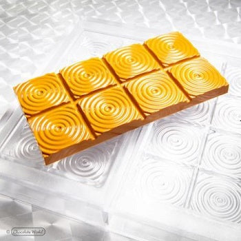 Chocolate World 100 g Circles Tablet Polycarbonate Chocolate Mould by Home Chocolate Factory - professional pastry and chocolate equipment