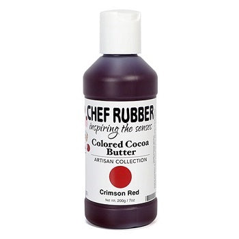 Chef Rubber Crimson Red Cocoa Butter - 200g
