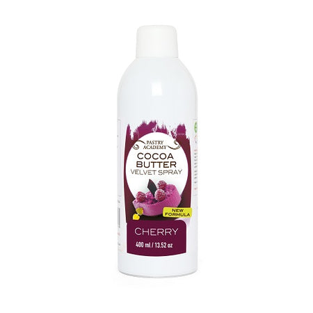 Pastry Academy Cherry Cocoa Butter Velvet Spray- 400ml by Home Chocolate Factory - professional pastry and chocolate equipment
