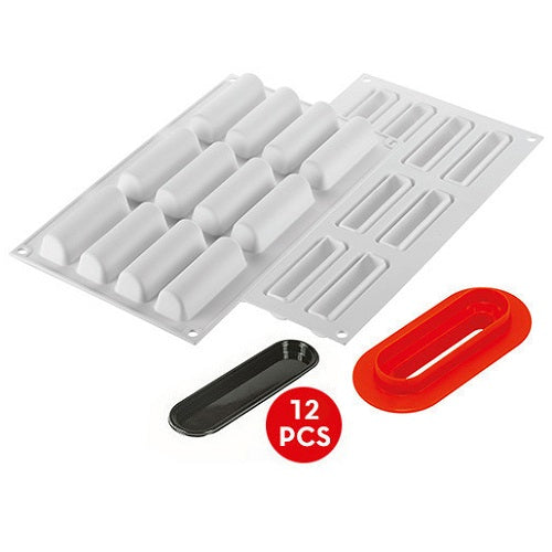 Silikomart Cylindre 30 Monoportion Entremet Professional Silicon Mould & Cutter by Home Chocolate Factory - professional pastry and chocolate equipment