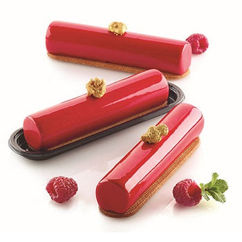 Silikomart Cylindre 75 Monoportion Entremet Professional Silicon Mould & Cutter by Home Chocolate Factory - professional pastry and chocolate equipment