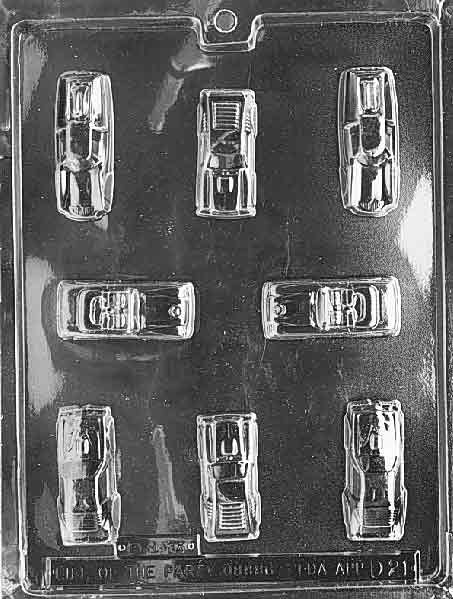 Cars Chocolate Mould by Home Chocolate Factory - professional pastry and chocolate equipment