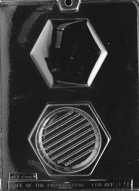 Hexagon Pour Box Chocolate Mould by Home Chocolate Factory - professional pastry and chocolate equipment