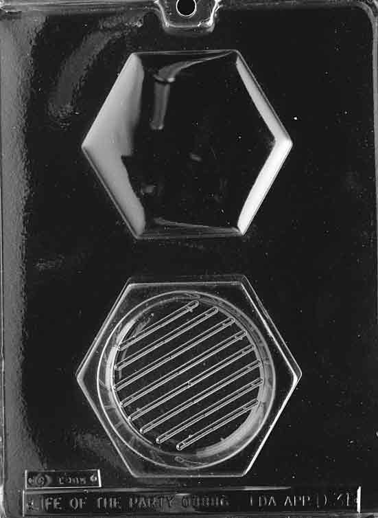Hexagon Pour Box Chocolate Mould by Home Chocolate Factory - professional pastry and chocolate equipment
