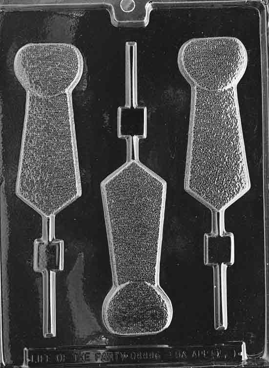 Tie Lollipop Chocolate Mould by Home Chocolate Factory - professional pastry and chocolate equipment