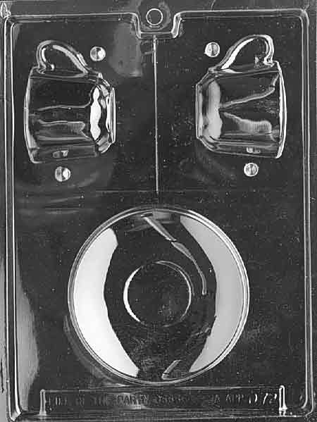 Demi-Tasse Cup & Saucer Chocolate Mould by Home Chocolate Factory - professional pastry and chocolate equipment
