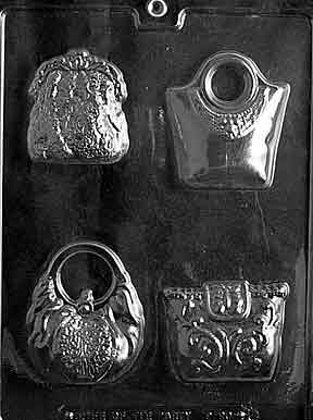 Purses Fashion Chocolate Mould by Home Chocolate Factory - professional pastry and chocolate equipment