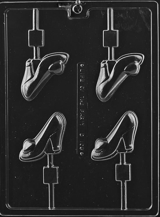 High Heeled Shoe Lollipop Chocolate Mould by Home Chocolate Factory - professional pastry and chocolate equipment