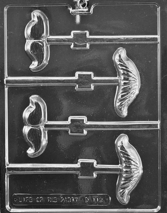 Moustache Assortment Lollipop by Home Chocolate Factory - professional pastry and chocolate equipment