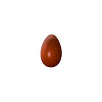 Deco-Relief 65mm Plain Easter Egg Polycarbonate Chocolate Mould by Home Chocolate Factory - professional pastry and chocolate equipment