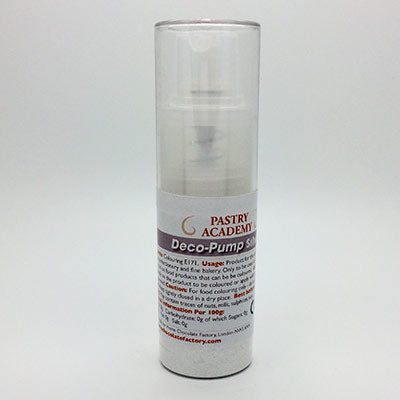 Deco-Pump Silver Metallic Spray - 10g by Home Chocolate Factory - professional pastry and chocolate equipment