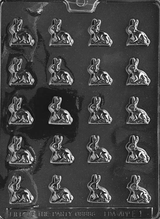 Bite Sized Easter Bunnies Chocolate Mould by Home Chocolate Factory - professional pastry and chocolate equipment