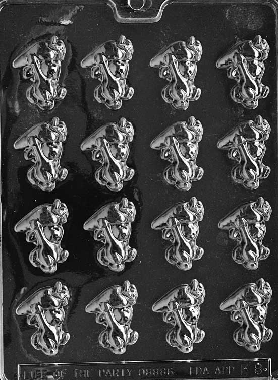 Easter Bunnies with Carrots Chocolate Mould by Home Chocolate Factory - professional pastry and chocolate equipment