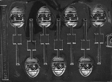 Easter Egg Lollipop Chocolate Mould by Home Chocolate Factory - professional pastry and chocolate equipment