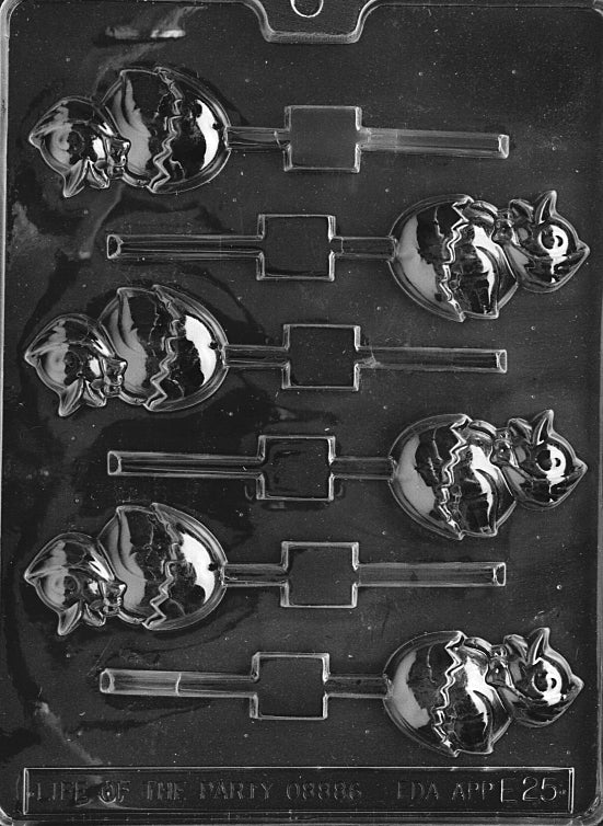 Chicken in Egg Lollipop Chocolate Mould by Home Chocolate Factory - professional pastry and chocolate equipment