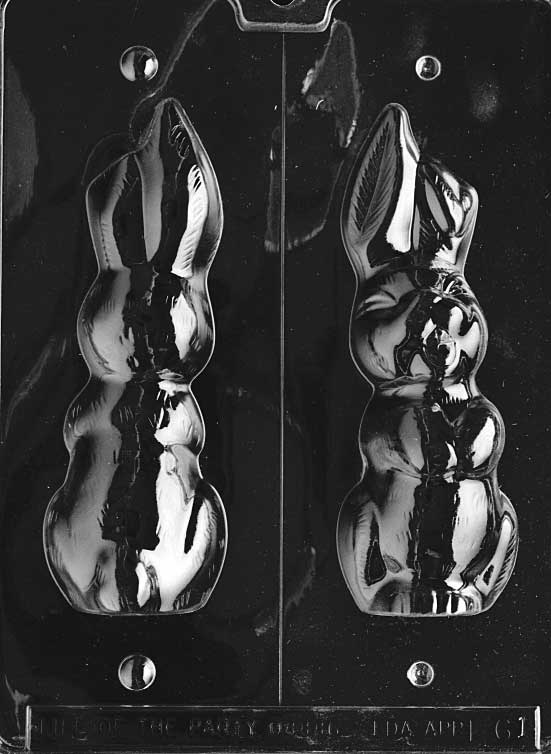 Large Floppy Earred Easter Bunny Chocolate Mould by Home Chocolate Factory - professional pastry and chocolate equipment