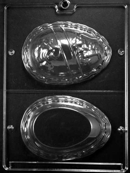 Large Name Easter Egg Chocolate Mould (133mm) by Home Chocolate Factory - professional pastry and chocolate equipment