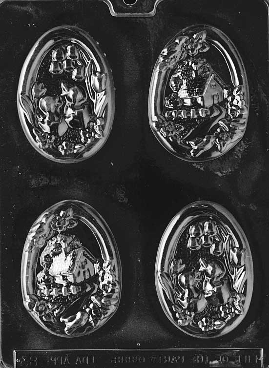 Easter Scenes Chocolate Mould by Home Chocolate Factory - professional pastry and chocolate equipment