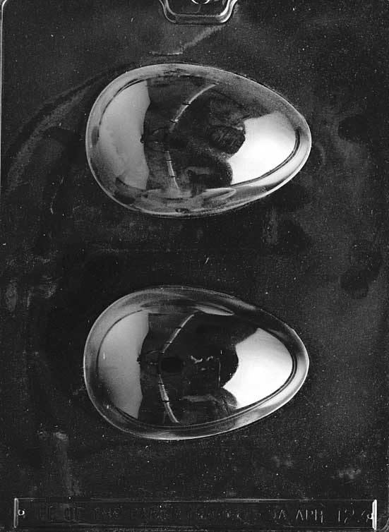 Medium Hollow Easter Egg Chocolate Mould (102mm) by Home Chocolate Factory - professional pastry and chocolate equipment