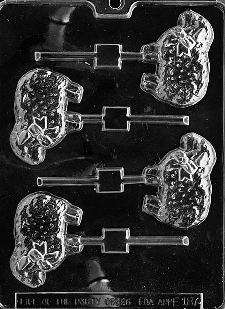 Country Lamb Lollipop Chocolate Mould by Home Chocolate Factory - professional pastry and chocolate equipment