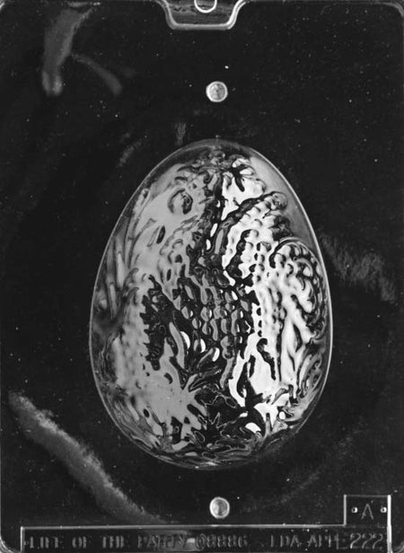 Decorated Easter Egg Chocolate Mould - Part 1 (146mm) by Home Chocolate Factory - professional pastry and chocolate equipment