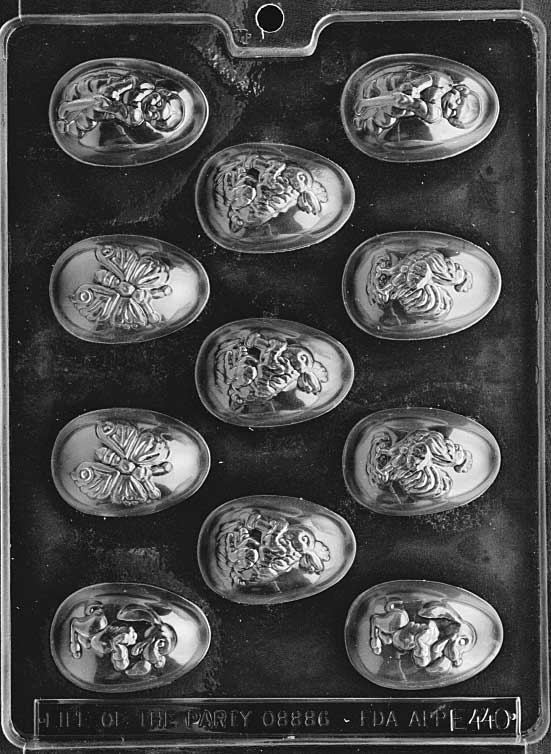 Assorted Easter Eggs Chocolate Mould (54mm) by Home Chocolate Factory - professional pastry and chocolate equipment