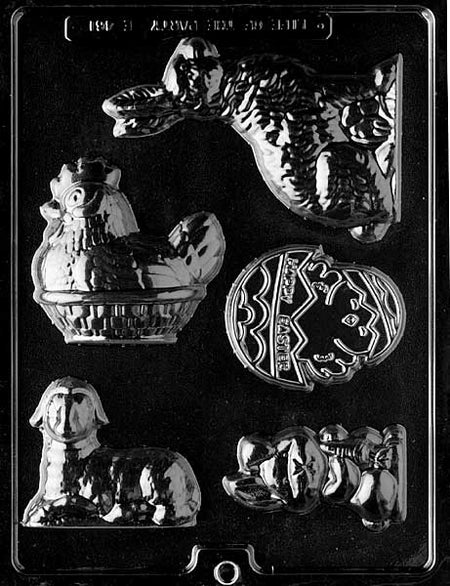 Large Easter Assortment Chocolate Mould by Home Chocolate Factory - professional pastry and chocolate equipment