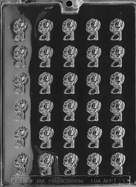 Small Roses Chocolate Mould by Home Chocolate Factory - professional pastry and chocolate equipment