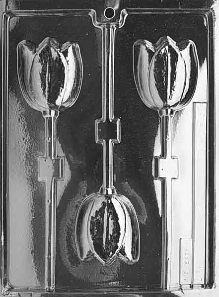 Tulip Lollipop Chocolate Mould by Home Chocolate Factory - professional pastry and chocolate equipment