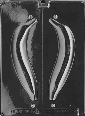 3D Banana Chocolate Mould by Home Chocolate Factory - professional pastry and chocolate equipment