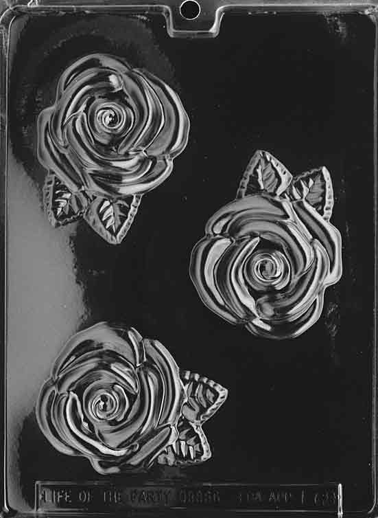 Large Rose Chocolate Mould by Home Chocolate Factory - professional pastry and chocolate equipment