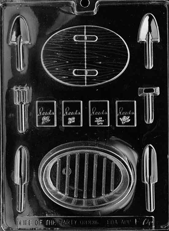 Garden Tool Box with Tools Chocolate Mould by Home Chocolate Factory - professional pastry and chocolate equipment