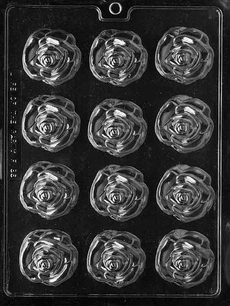 Medium Open Rose Chocolate Mould by Home Chocolate Factory - professional pastry and chocolate equipment