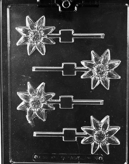 Daisy Lollipop Chocolate Mould by Home Chocolate Factory - professional pastry and chocolate equipment